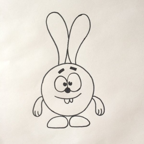 Смешарики рисунки карандашом