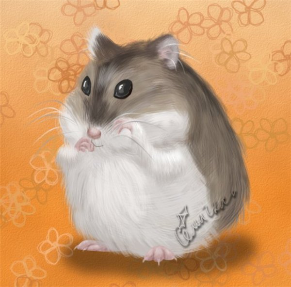 Хомяк джунгарик мультяшный