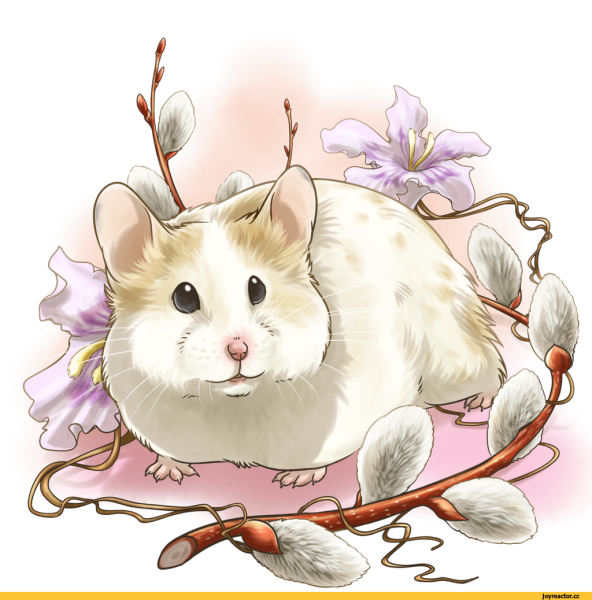 Хомяк мультяшный милый