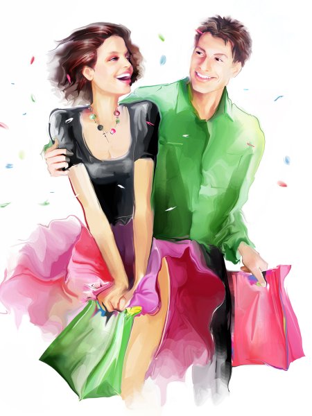 Парень с покупками