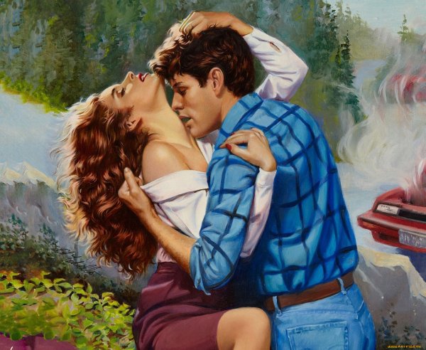 Картина парень с девушкой