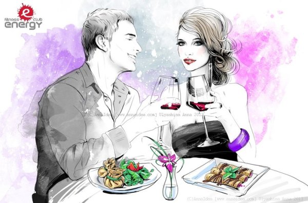 Романтические рисунки