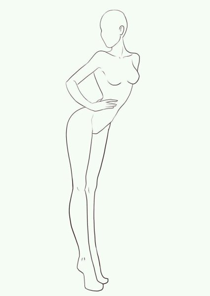 Манекен для рисования девушка