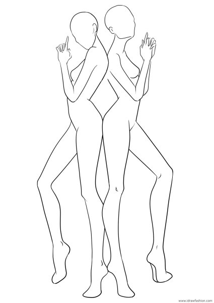 Манекены модели для рисования одежды