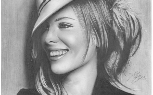 Кейт Бекинсейл эскиз портрет