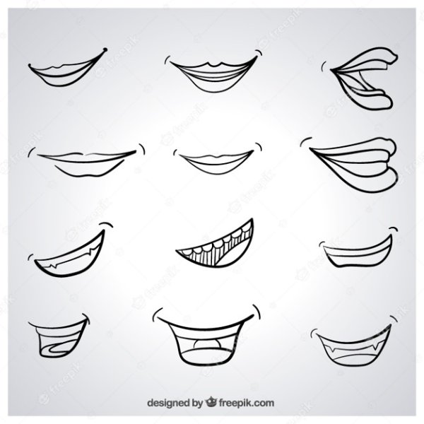 Улыбка нарисованная
