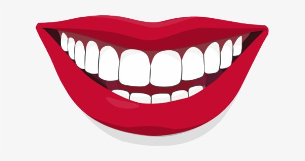 Улыбка нарисованная