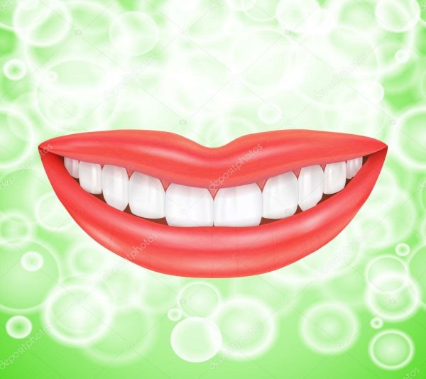 Улыбка зубами открытка