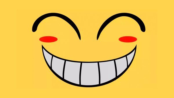 Улыбка нарисованная