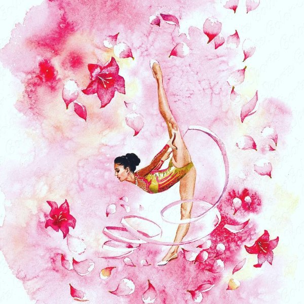 Нарисовать гимнастку