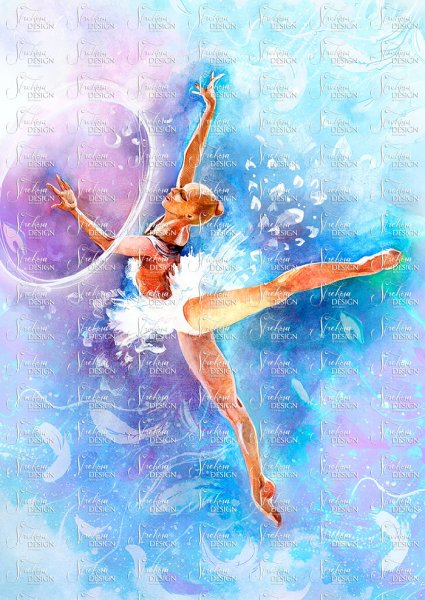 Гимнастка рисунок