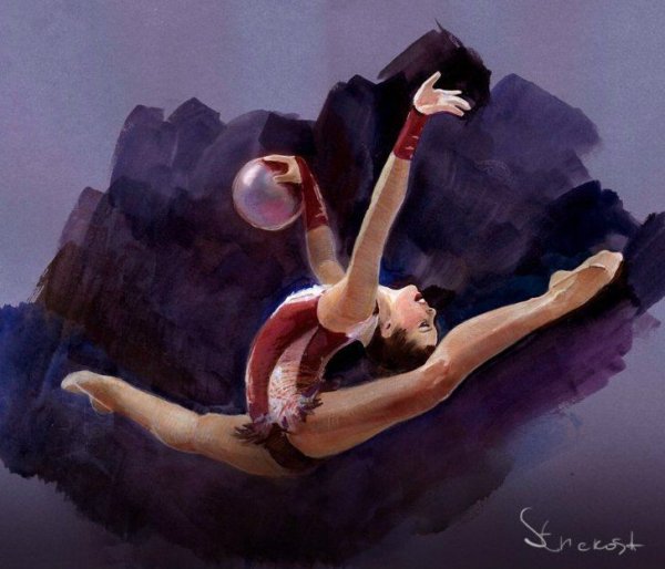 Гимнастки в живописи