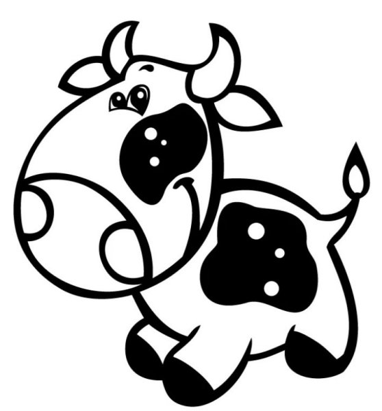 Коровка для раскрашивания