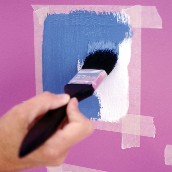 Покраска стен водоэмульсионной краской идеи