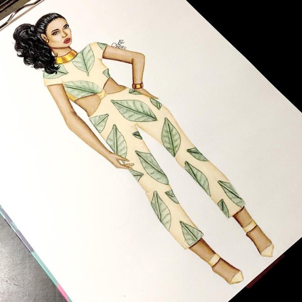 Наброски платьев с инстаграма