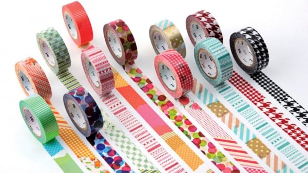 Скотч цветной декоративный