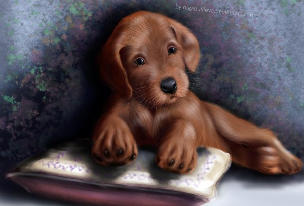 Щенок арт