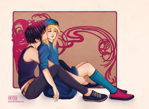 Арт девушки томбоя