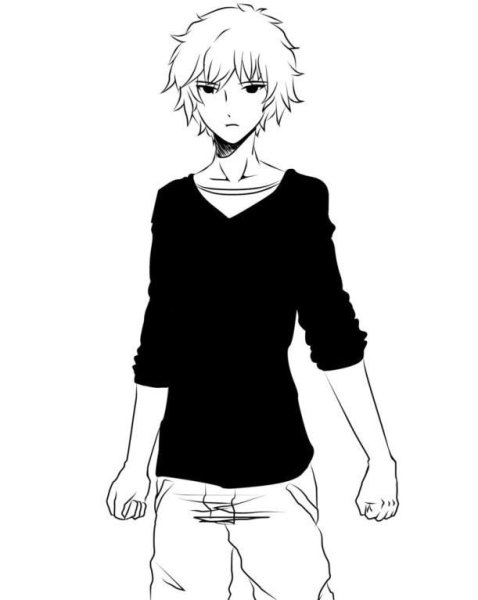 Аниме парни в полный рост