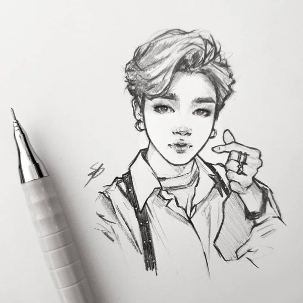 Пак Чимин скетч