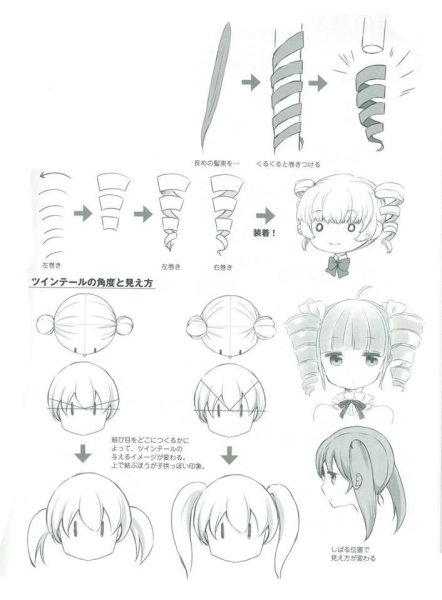 Аниме заколки для волос рисунок