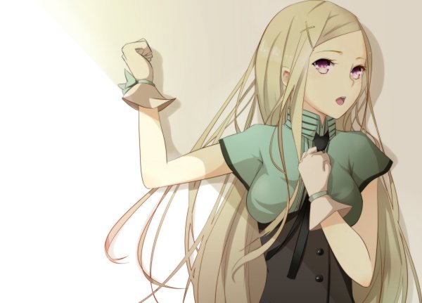 Аниме девушка с заколкой