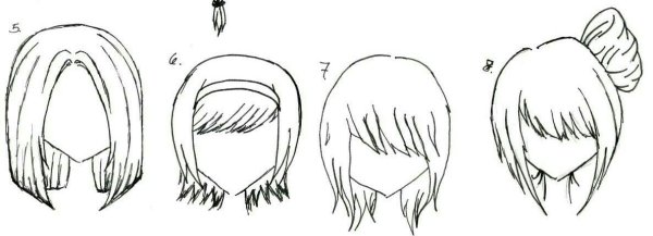 Аниме заколки для срисовки