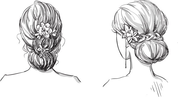 Украшение для волос в карандаше