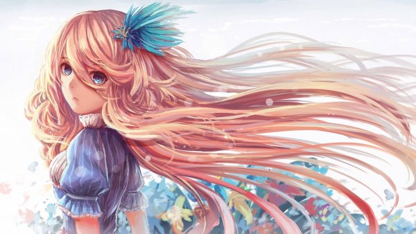 Красивые волосы аниме