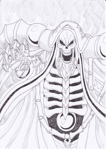 Раскраски аниме Повелитель