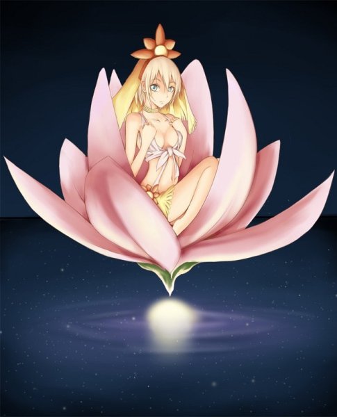 Девушка в цветке лотоса