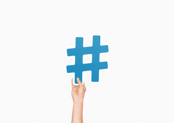 Хэштег без фона