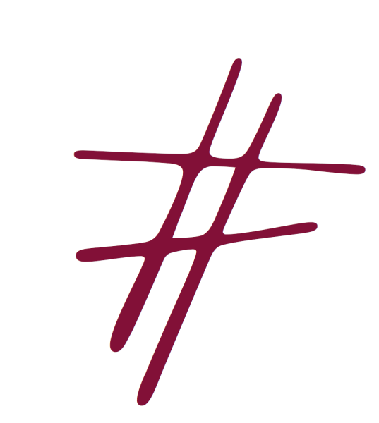 Хештег нарисованный