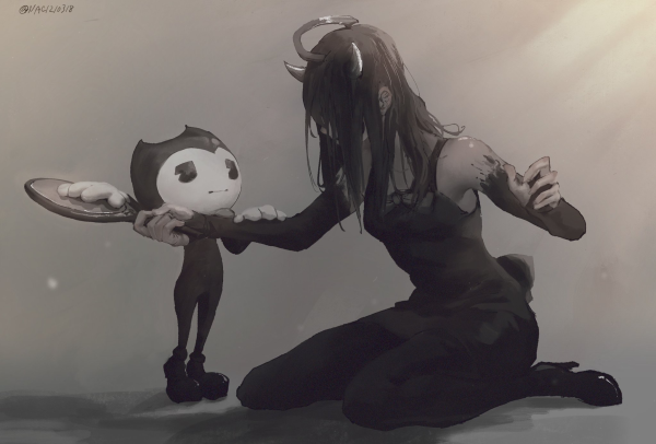 БЕНДИ монстр и Алиса ангел