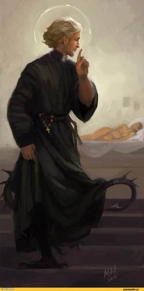 Парень священник арт