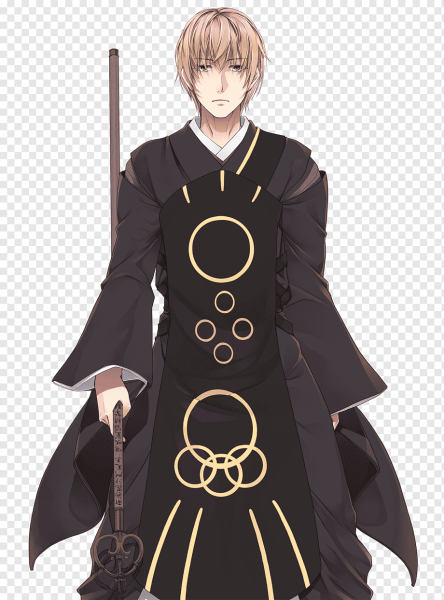 Аниме парень священник