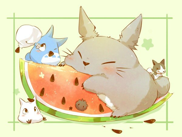 Милые животные из аниме