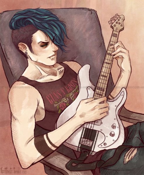 Панк гитарист референс