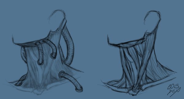 Нарисовать шею и плечи