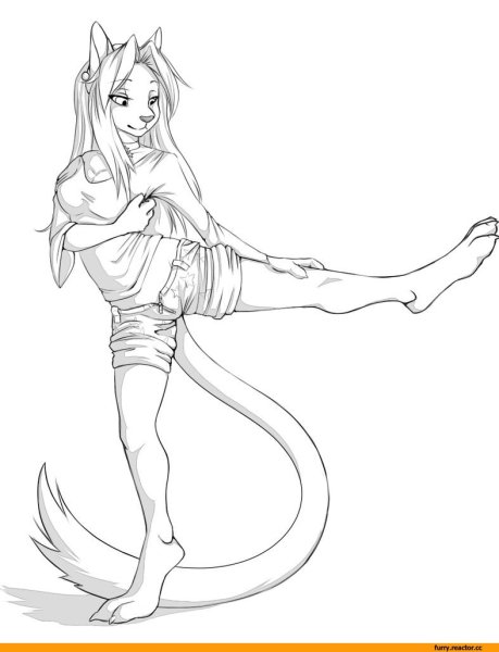 Фурри для срисовки