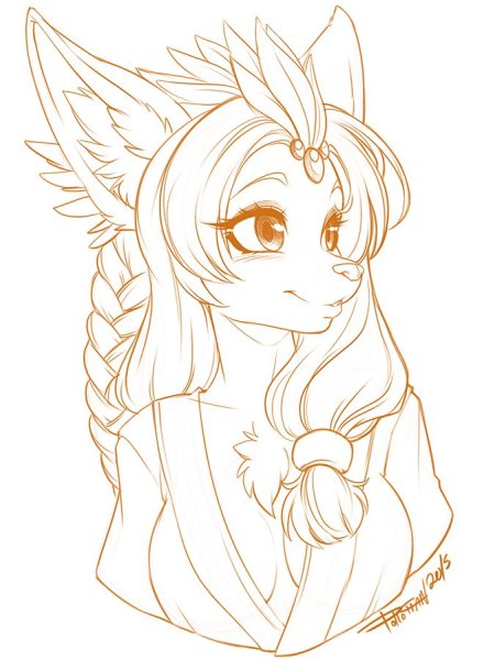 Лиса в очках арт