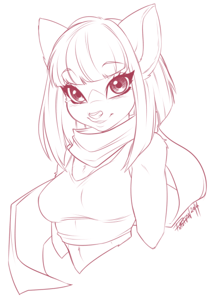 Рисование аниме фури