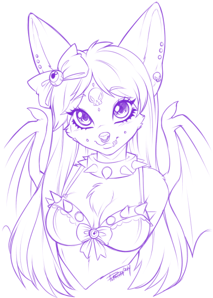 Фурри карандашом