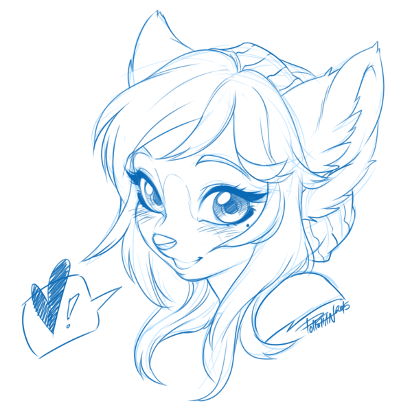 Лайн для рисования фурри