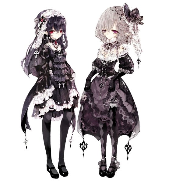 Аниме готические девушки