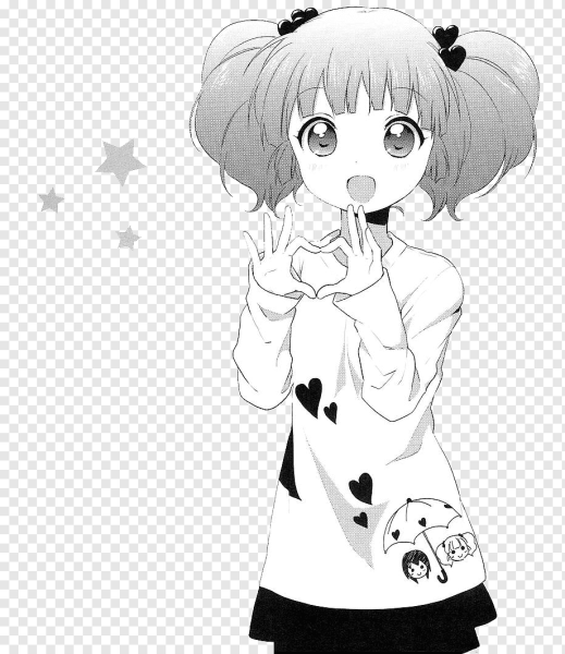 Аниме наклейки чб