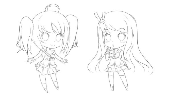 Чиби для срисовки