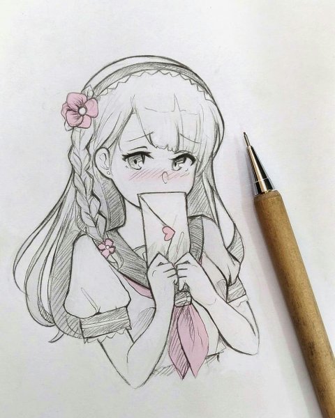 Аниме рисунки карандашом