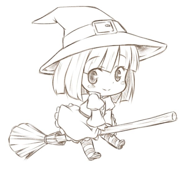 Чиби карандашом для срисовки