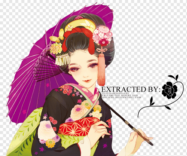 Гейша Кицунэ скетч